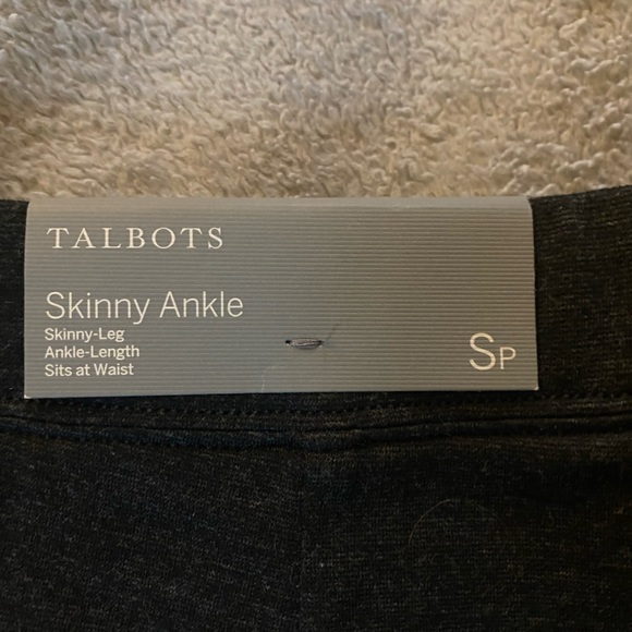Talbot’s Skinny Ankle Pant Charcoal Small Petite - Picture 3 of 5
